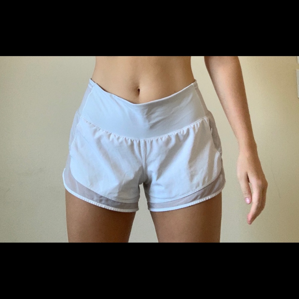 White Lululemon Shorts